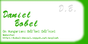 daniel bobel business card